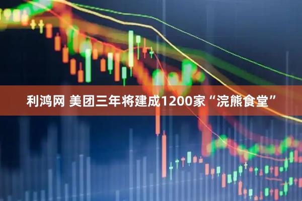 利鸿网 美团三年将建成1200家“浣熊食堂”
